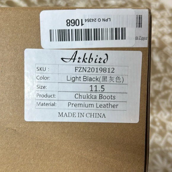 Arkbird Chelsea Ankle Boots for Men Genuine Leather Boots New in Box - Picture 11 of 12